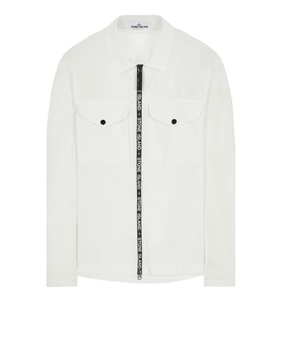 Printed cotton-gabardine overshirt