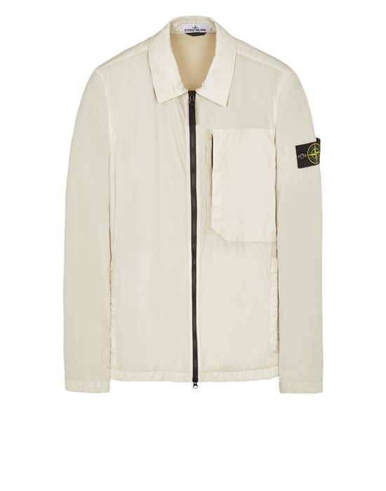 Stone island garment shop dyed zip shirt