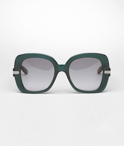 BOTTEGA VENETA - Brille aus Acetat 229/S Turquoise Green Grey