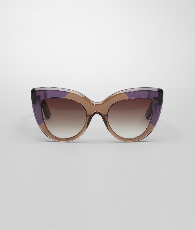 BOTTEGA VENETA Brown Violet Acetate Eyewear BV 263 Sunglasses D fp