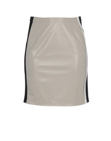 PRINGLE OF SCOTLAND - Leather skirt