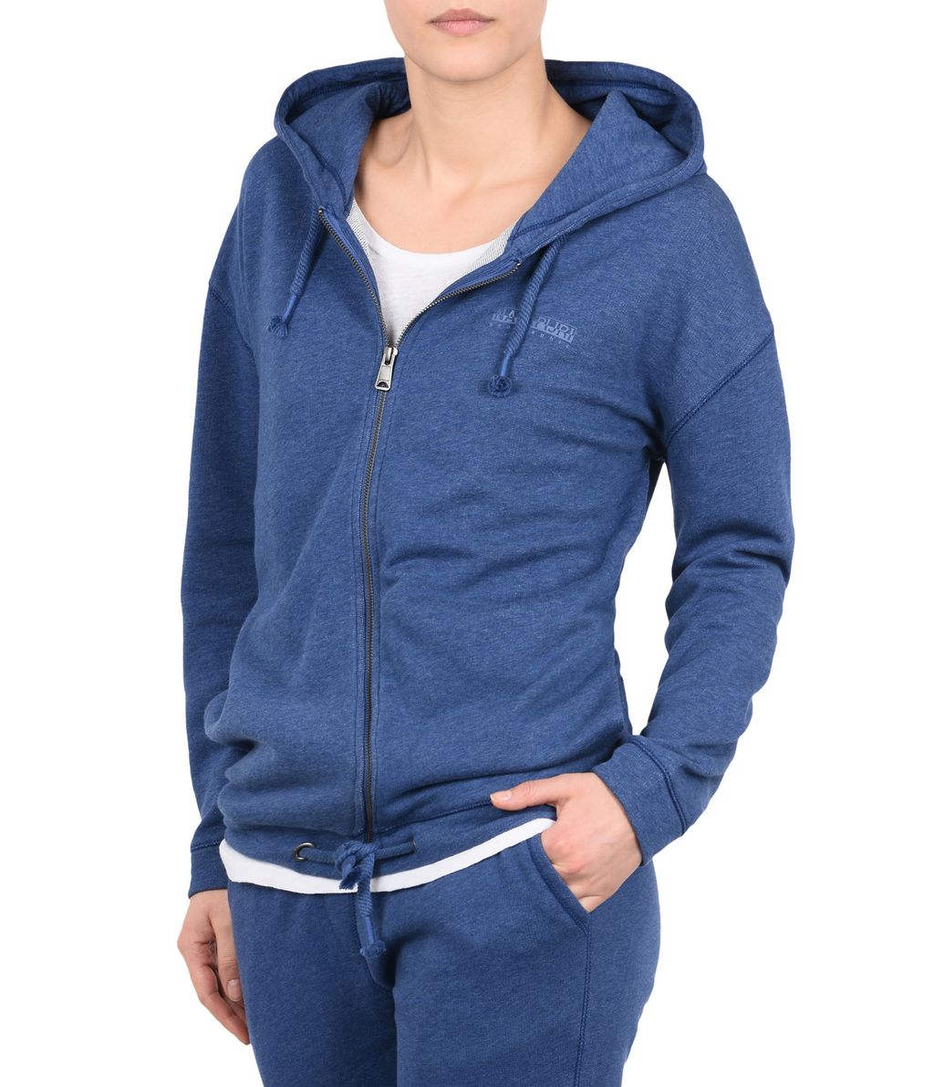 NAPAPIJRI BODO HOOD WOMAN HOODIE,BLUE
