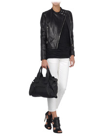 ANN DEMEULEMEESTER - Borsa media in pelle