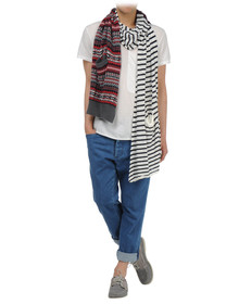 SACAI - Oblong scarf