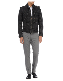 NEIL BARRETT - Chaqueta de piel