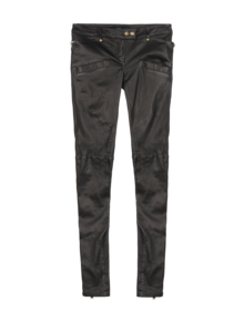 BALMAIN - Leather trousers