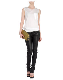BALMAIN - Leather pants