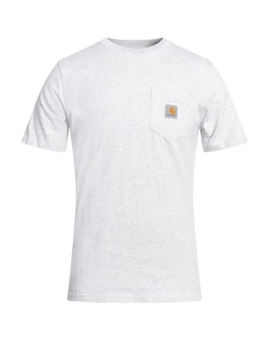 Carhartt Man T-shirt Light Grey Size S Cotton