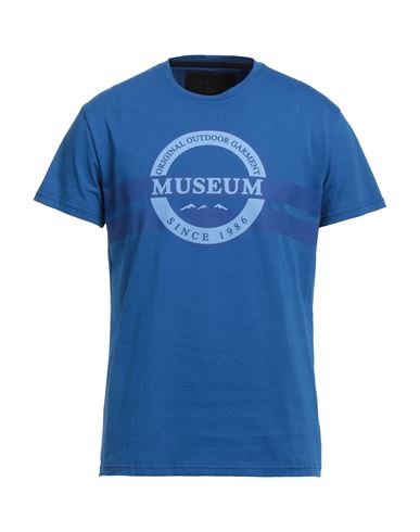 Museum Man T-shirt Blue Size L Cotton