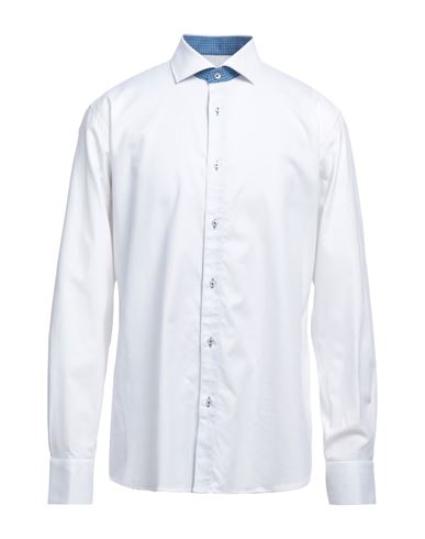 P. Langella Man Shirt White Size Xl Cotton