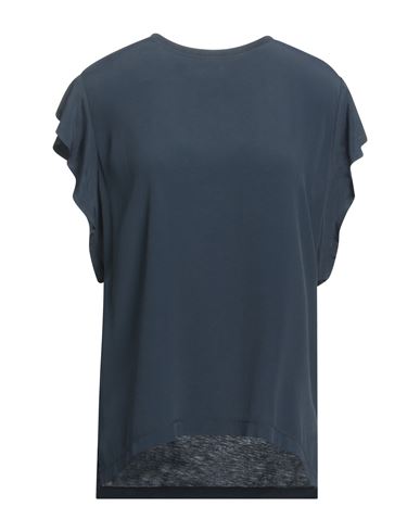 19.70 Nineteen Seventy Woman T-shirt Midnight Blue Size M Lyocell, Cotton