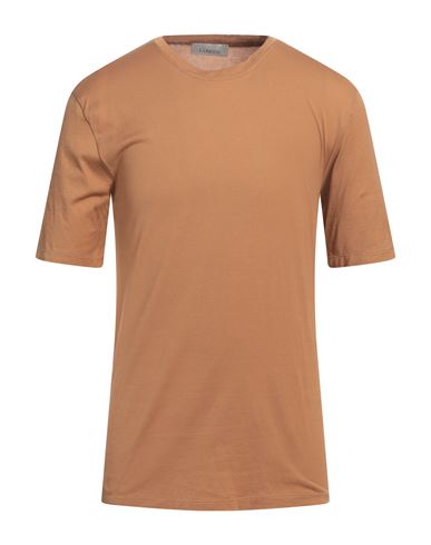 Laneus Man T-shirt Brown Size M Cotton
