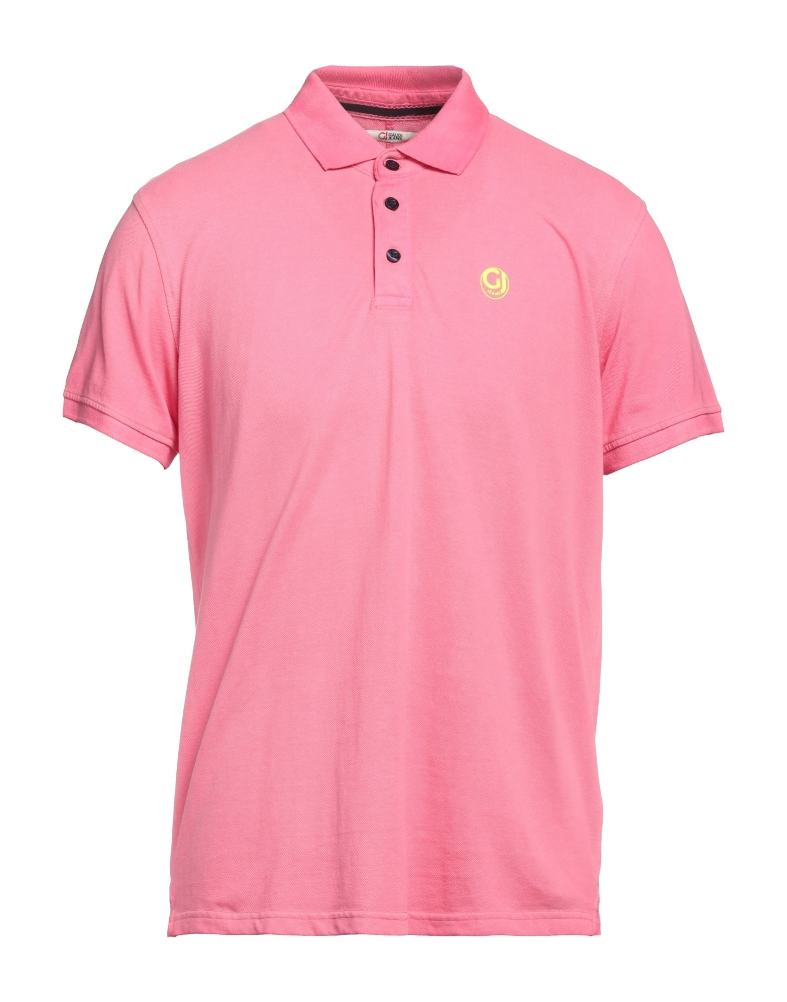 Shop Gaudì Man Polo Shirt Pink Size S Cotton