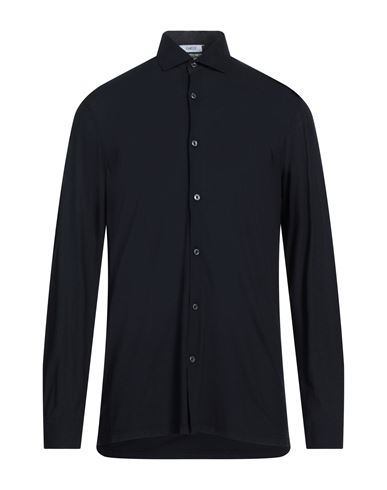 Eynesse Man Shirt Black Size 40 Cotton In Blue