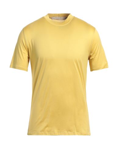 Yes London Man T-shirt Mustard Size S Cotton In Yellow