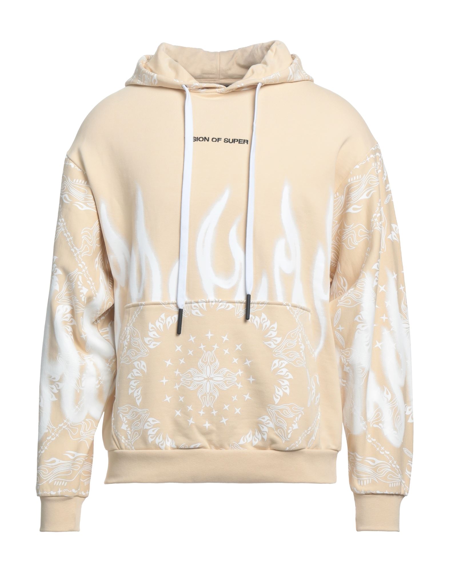 Vision Of Super Sweatshirt With Paisley Pattern In Beige