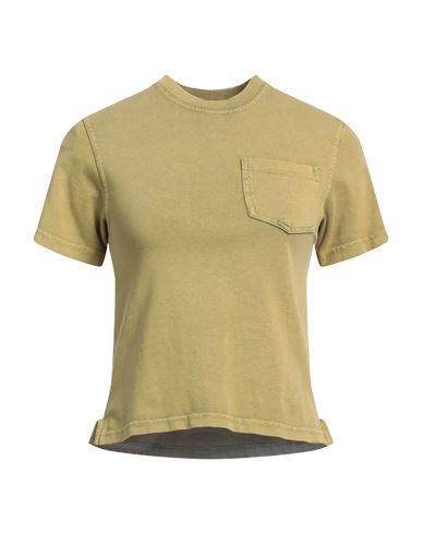 Aspesi Woman T-shirt Khaki Size S Cotton In Beige