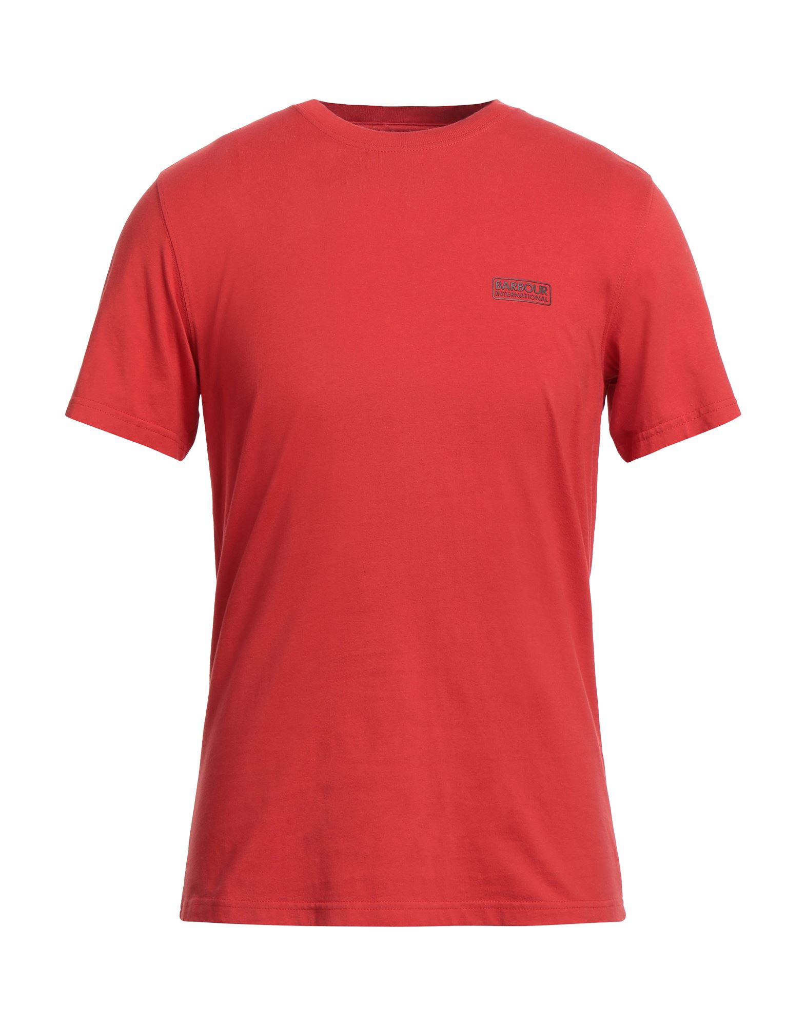Barbour T-shirts In Tomato Red