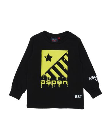 Aspen Polo Club Babies'  Toddler Boy T-shirt Black Size 6 Cotton, Elastane