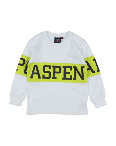 Aspen Polo Club Babies'  Toddler Boy T-shirt White Size 5 Cotton, Elastane