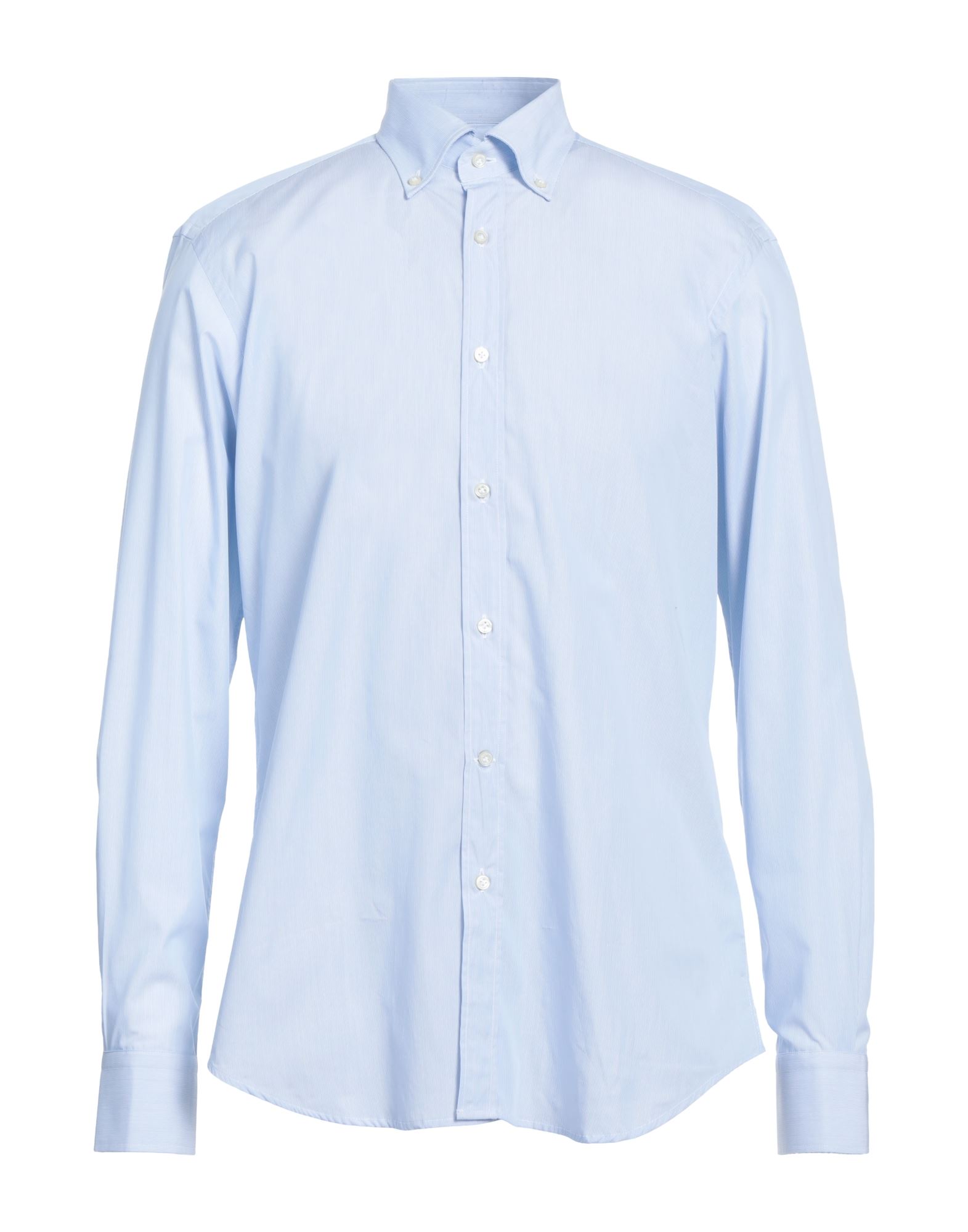 Shop P. Langella Man Shirt Sky Blue Size 3xl Cotton