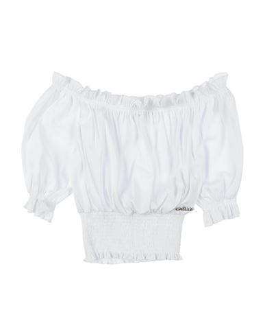 Gaelle Paris Babies' Gaëlle Paris Toddler Girl Blouse White Size 6 Cotton, Nylon, Elastane