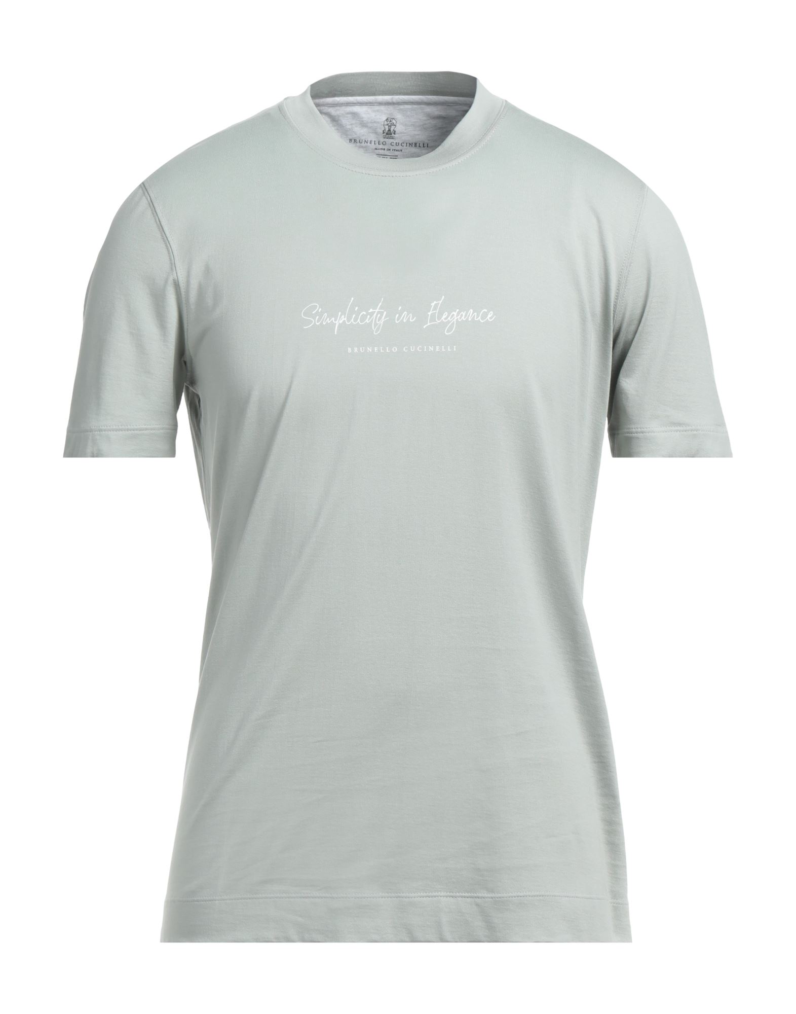 Brunello Cucinelli T-shirts In Sage Green