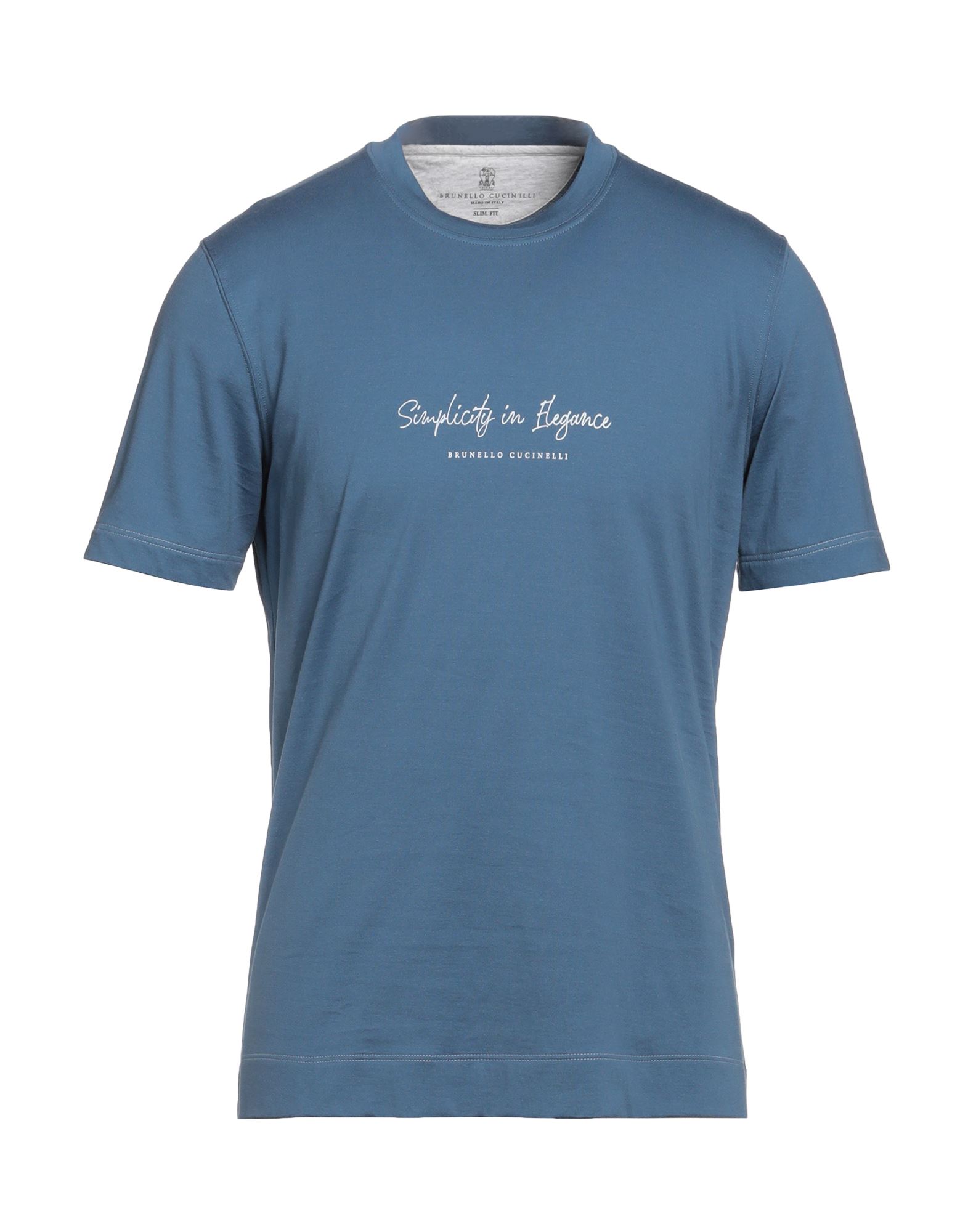 Brunello Cucinelli T-shirts In Blue