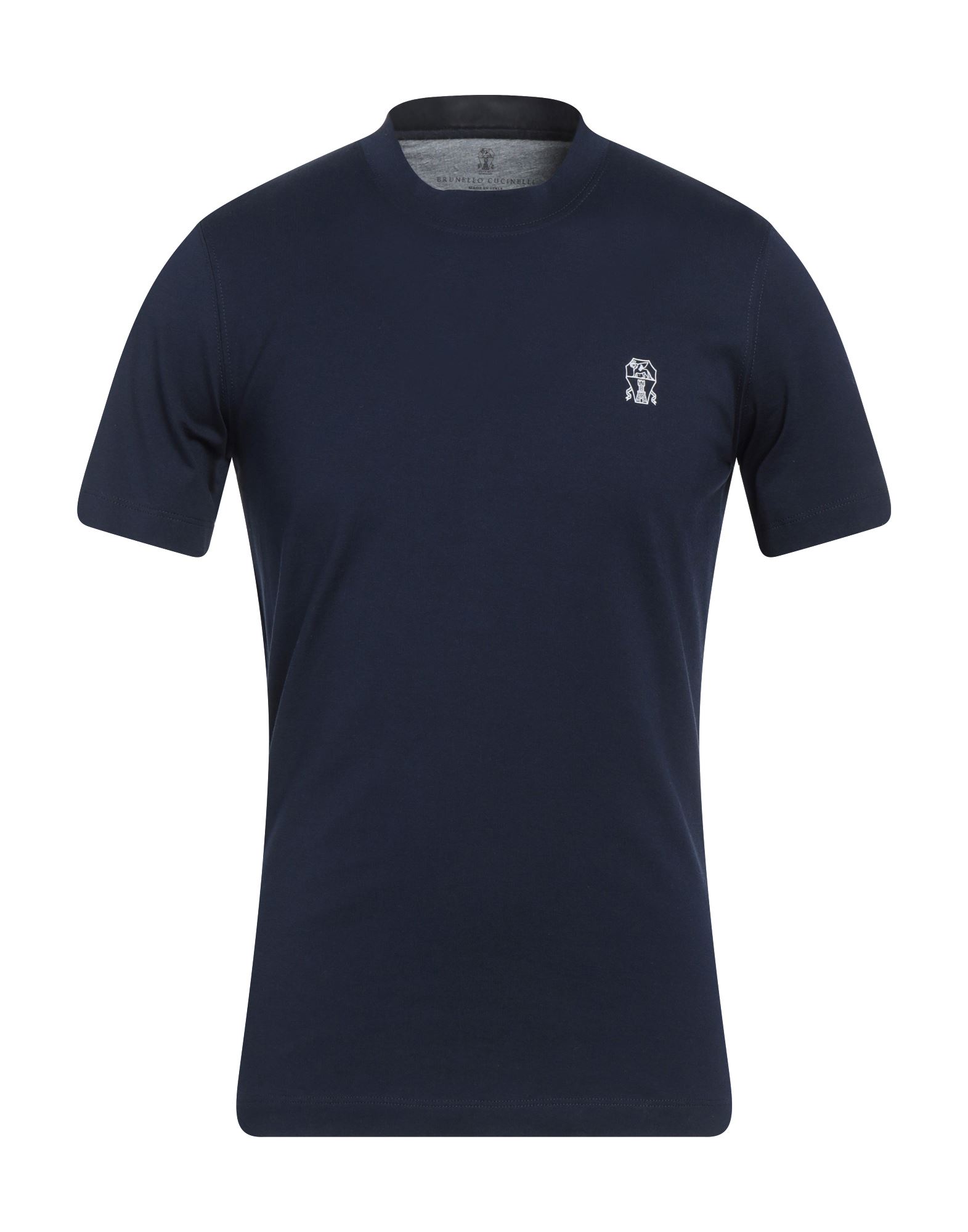 Brunello Cucinelli T-shirts In Midnight Blue