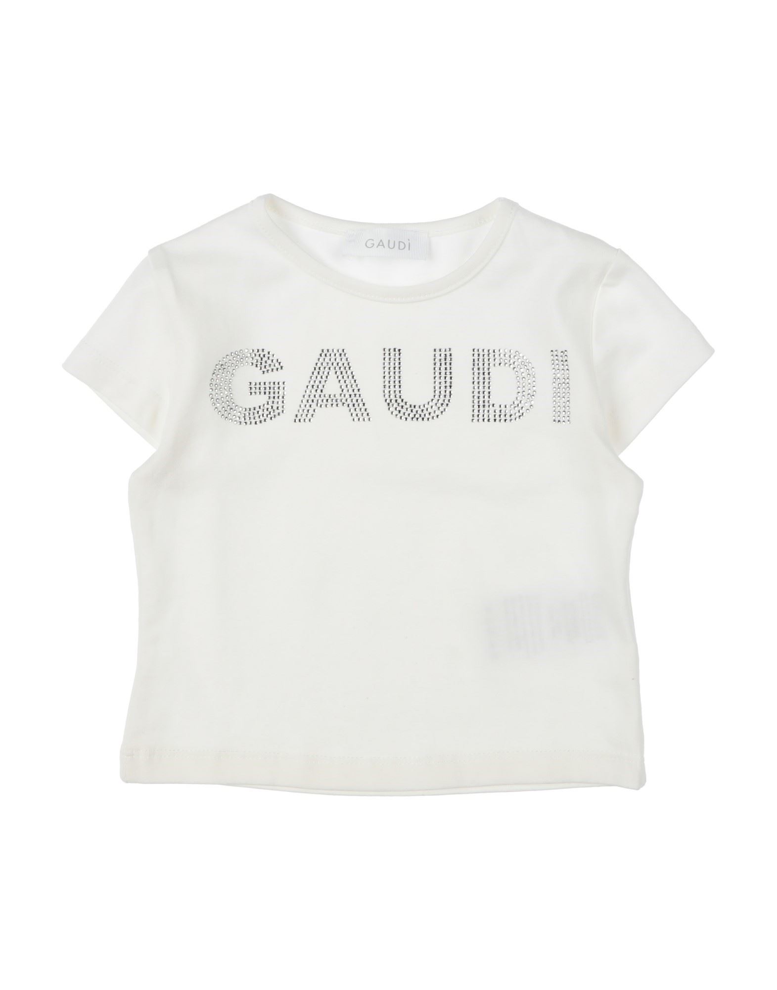 Gaudì Toddler Girl T-shirt White Size 7 Cotton, Elastane In White