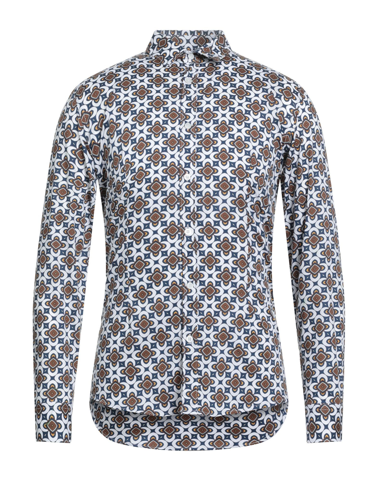 Grey Daniele Alessandrini Shirts In Brown