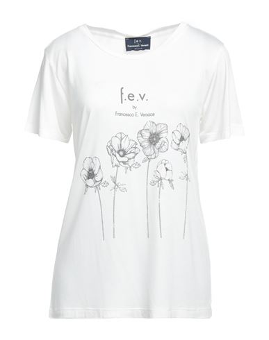 Fev F. E.v. Woman T-shirt White Size Xl Viscose