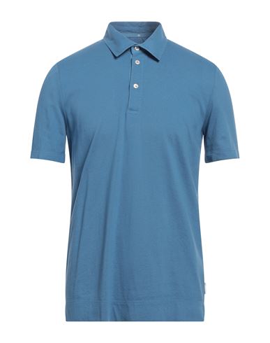 Ballantyne Man Polo Shirt Pastel Blue Size M Cotton