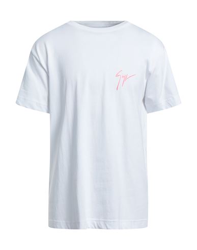 Giuseppe Zanotti Man T-shirt White Size L Cotton