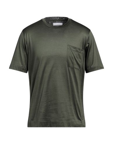 Daniele Fiesoli Man T-shirt Military Green Size S Cotton