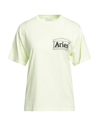 Aries Woman T-shirt Light Green Size Xs Cotton
