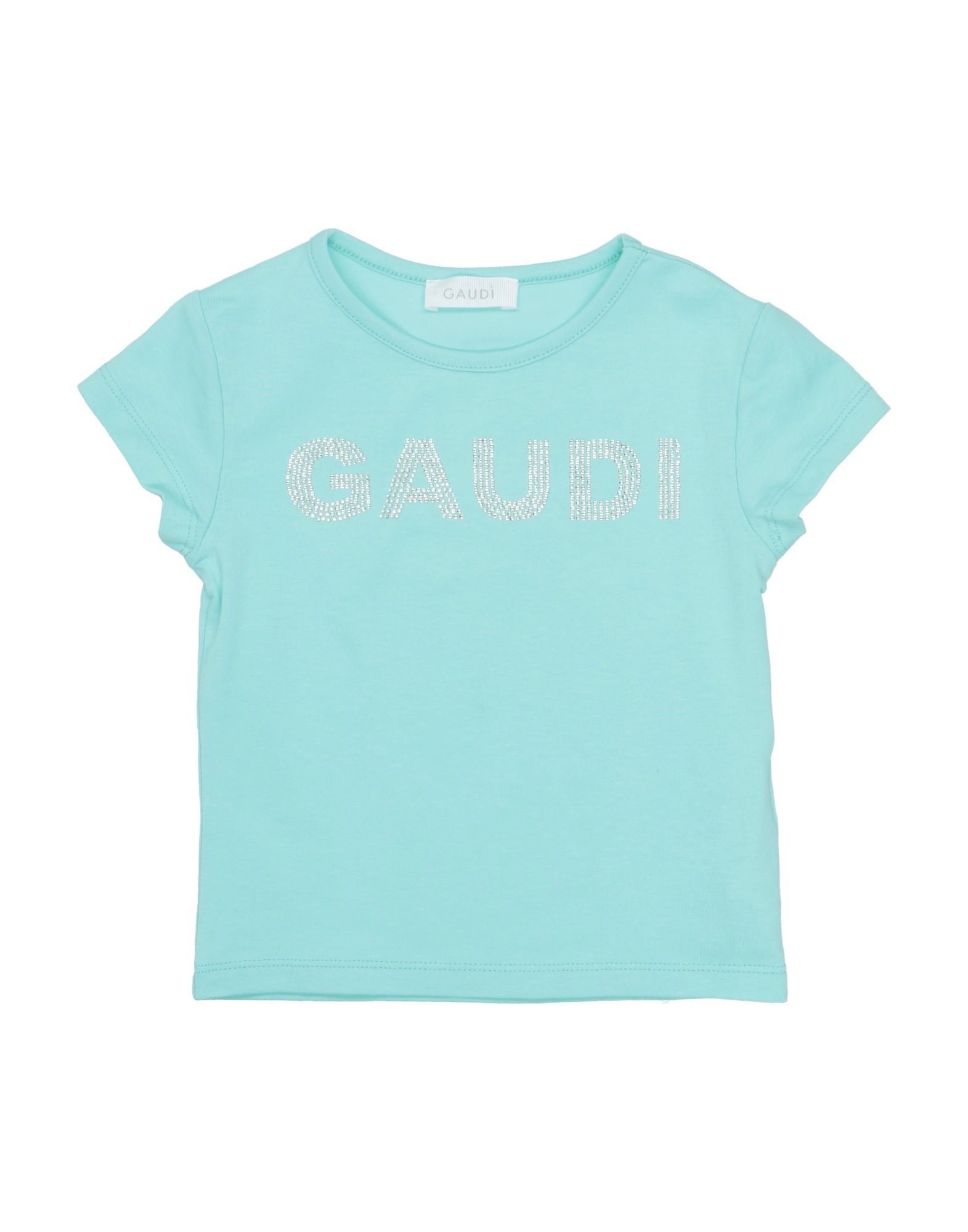Gaudì Kids'  Toddler Girl T-shirt Turquoise Size 5 Cotton, Elastane In Blue