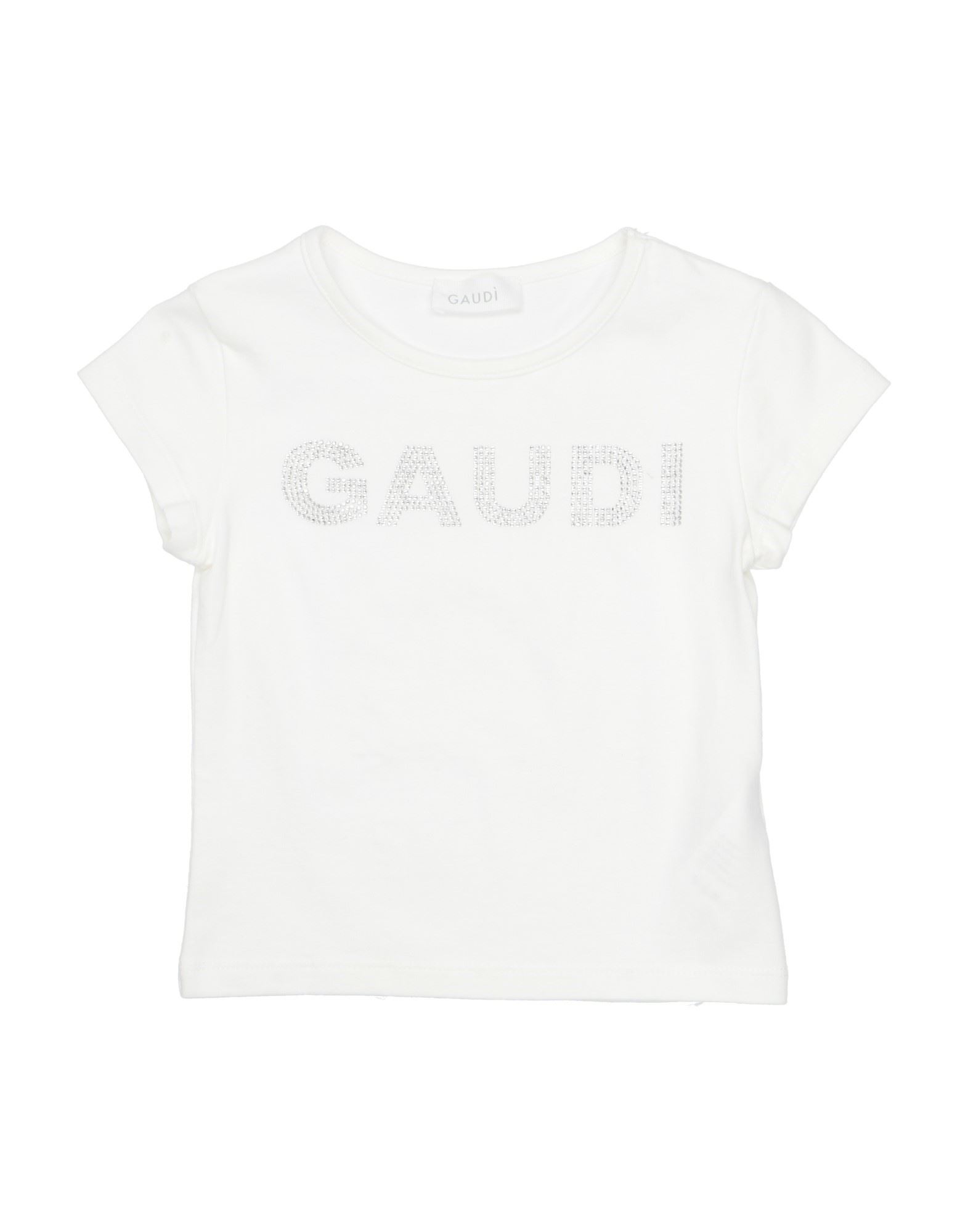 Gaudì Kids'  Toddler Girl T-shirt White Size 5 Cotton, Elastane