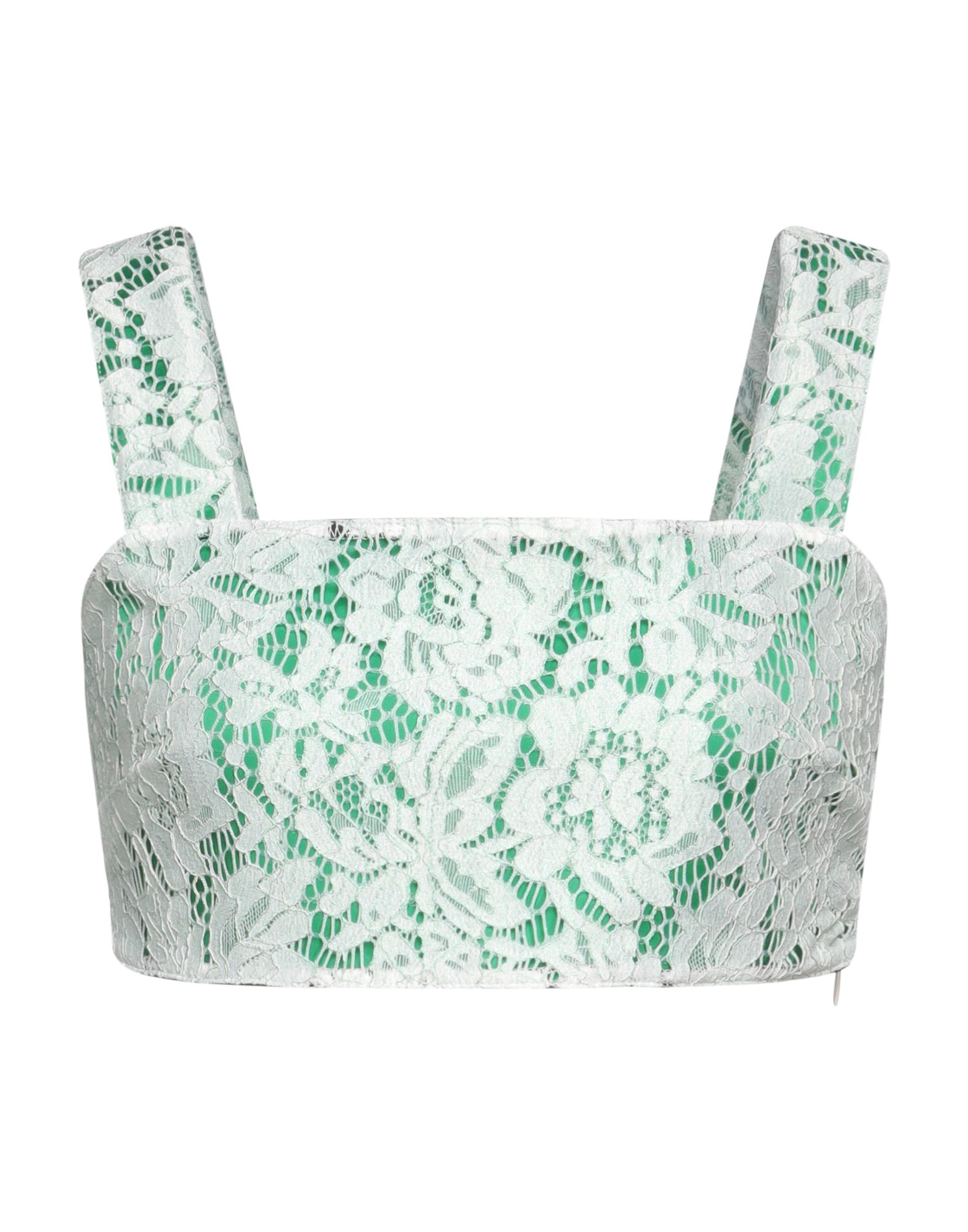Shop Vicolo Woman Top Light Green Size S Nylon, Elastane, Polyamide