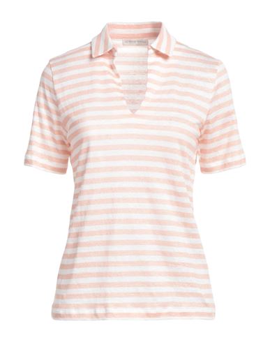 Le Tricot Perugia Woman Polo Shirt Pastel Pink Size Xs Linen, Cotton