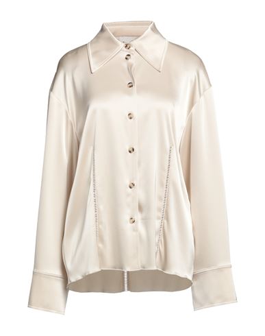 Nanushka Woman Shirt Ivory Size M Triacetate, Polyester In White