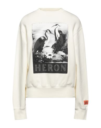 Heron Preston Woman Sweatshirt Ivory Size S Cotton, Elastane, Polyester In White