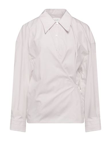 Lemaire Woman Shirt Light Grey Size 6 Cotton