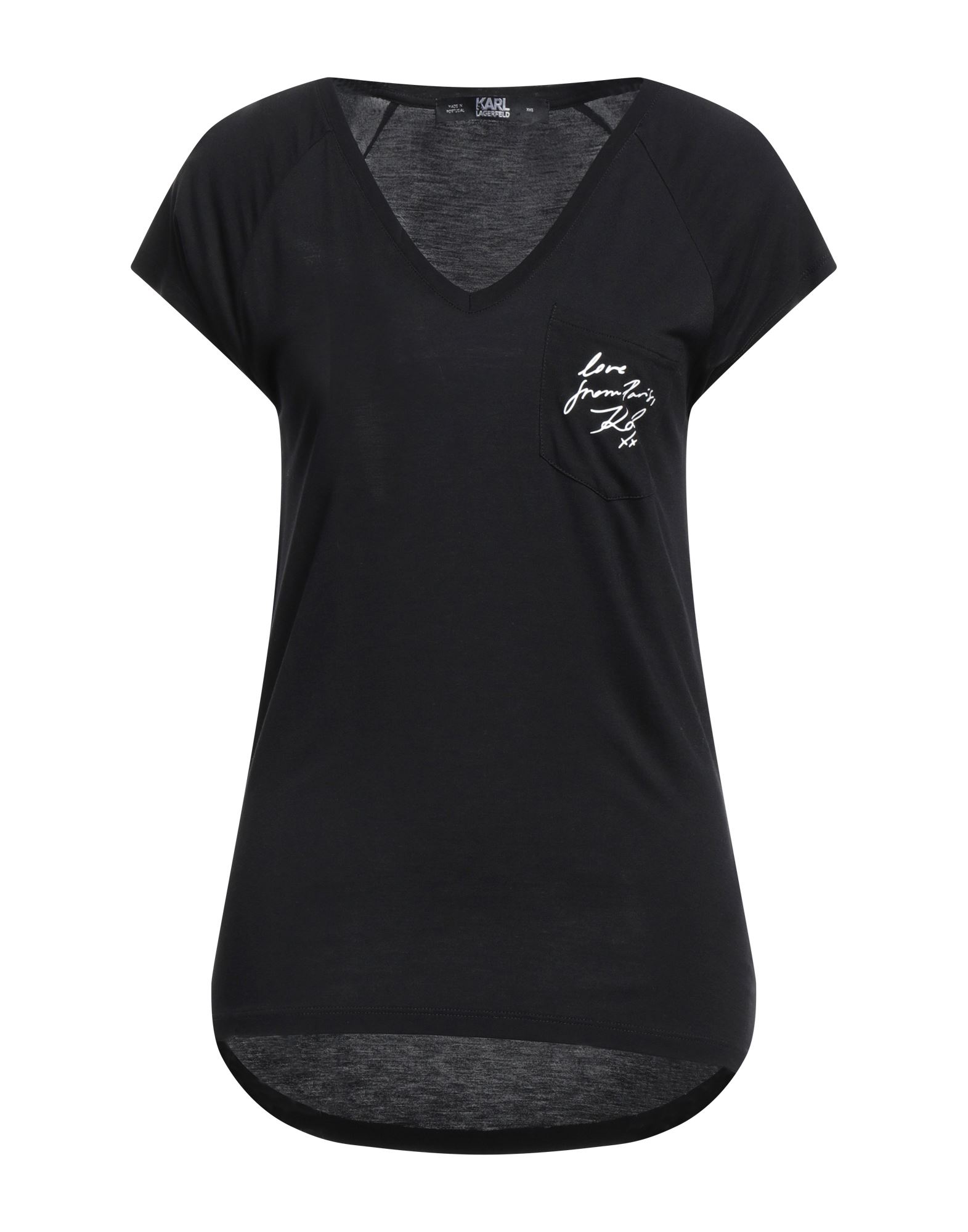Karl Lagerfeld T-shirts In Black