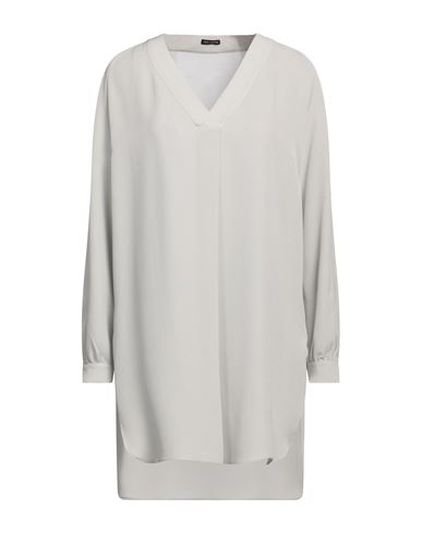 Shop Iris Von Arnim Woman Top Grey Size 8 Silk