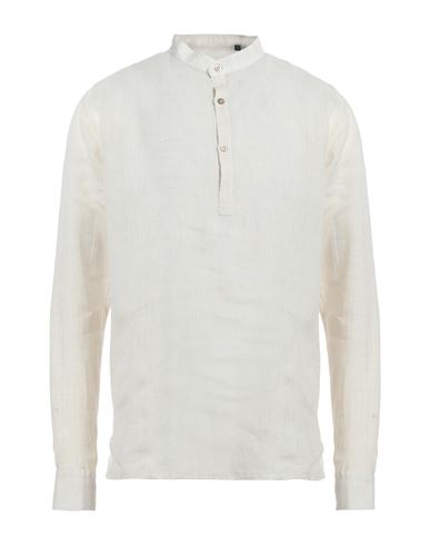 Laboratori Italiani Man Shirt Cream Size L Linen In White