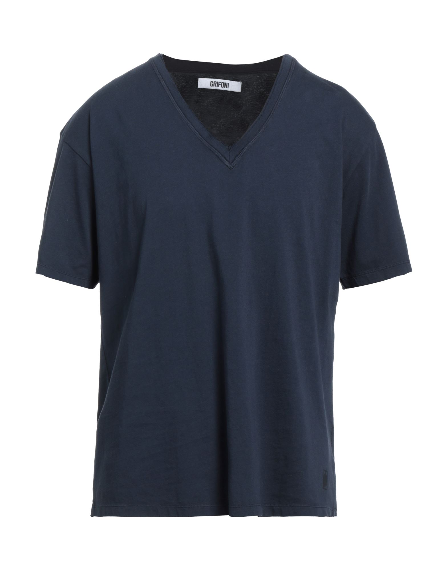Mauro Grifoni T-shirts In Navy Blue