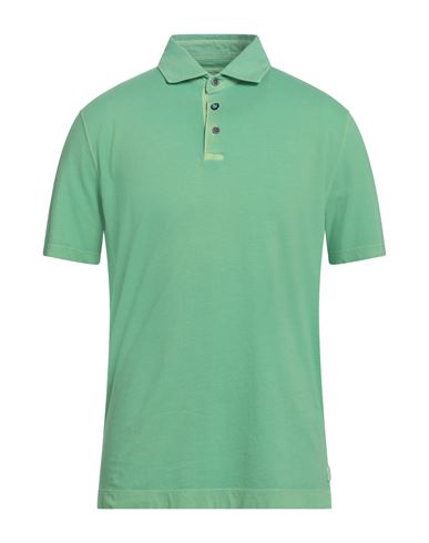 Heritage Man Polo Shirt Light Green Size 38 Cotton, Elastane