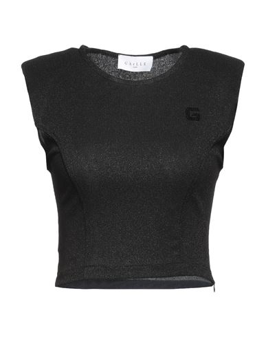 Gaelle Paris Gaëlle Paris Woman T-shirt Black Size 2 Viscose, Polyester, Polyamide, Elastane