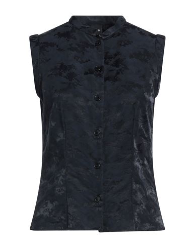 Aspesi Woman Shirt Midnight Blue Size 4 Cotton, Polyamide